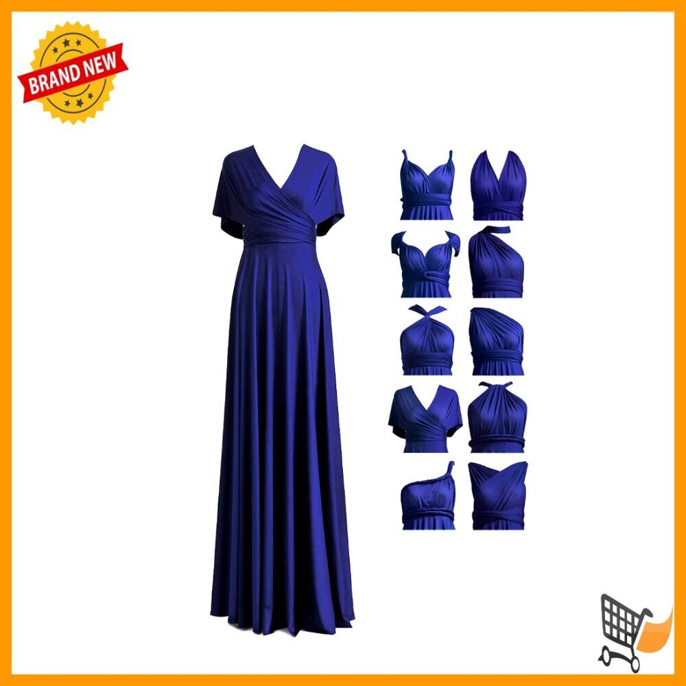 Convertible Infinity Bridesmaid Dress Plus Size Long Formal Wrap Twist